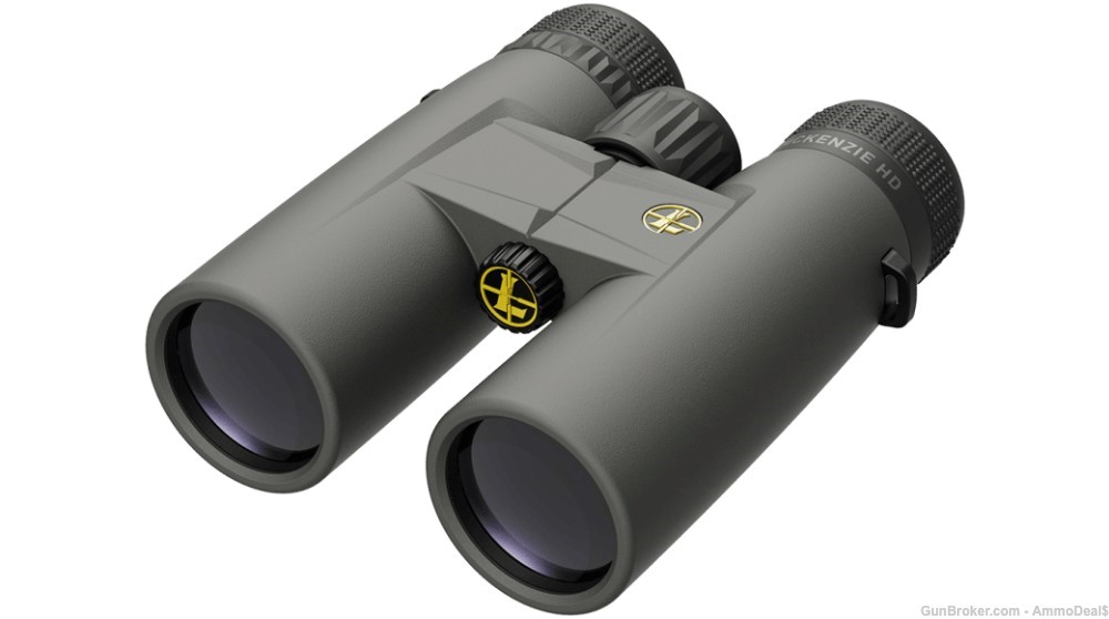 Leupold BX-1 McKenzie 10x42mm Binoculars Shadow Gray & Chest Harness 181176-img-4