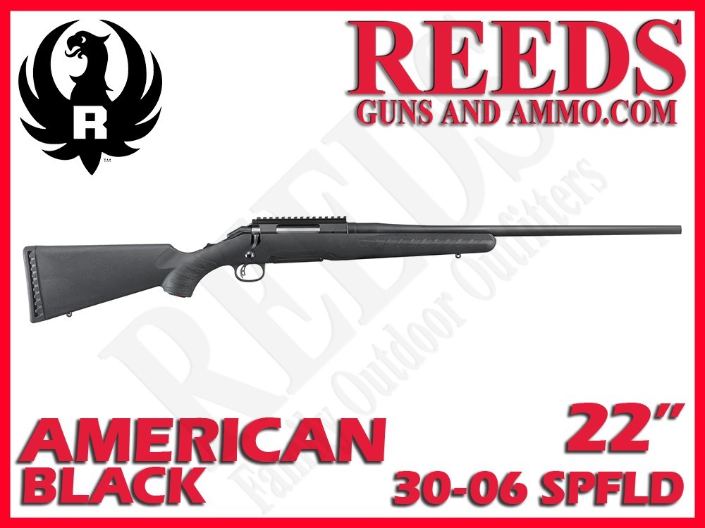 Ruger American Rifle Standard Black 30-06 Spfld 22in 6901-img-0