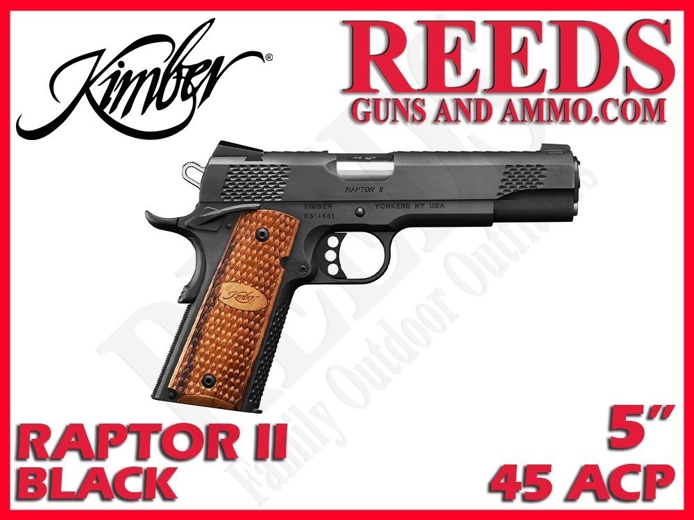 Kimber Raptor II Black 45 ACP 5in 1-8Rd Mag 3200117-img-0