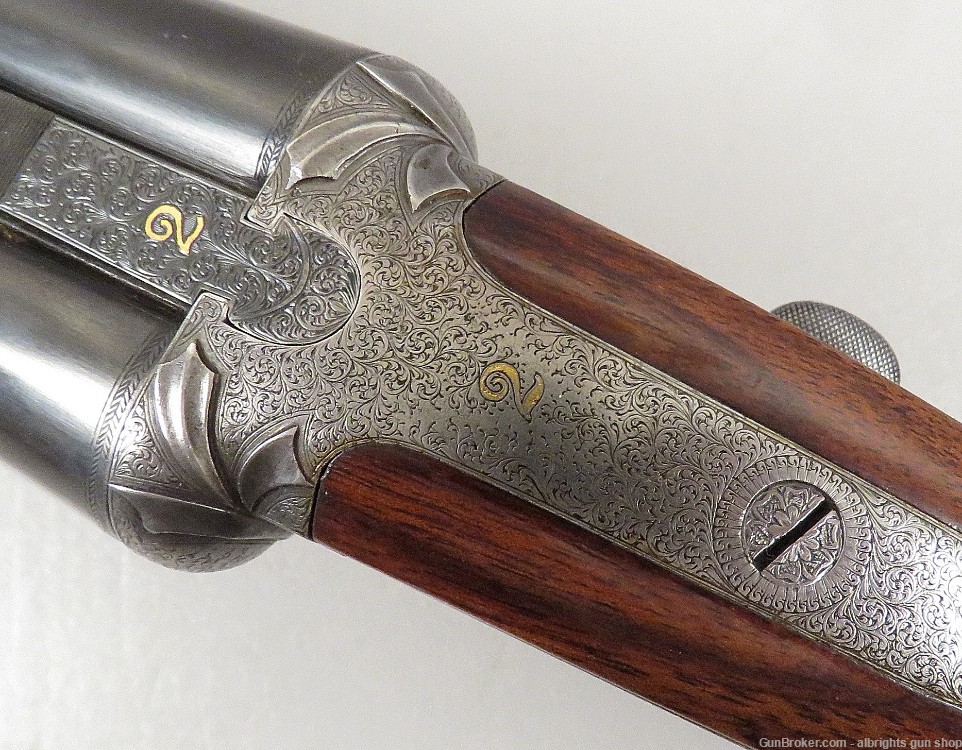 E M REILLY LONDON MATCHED PAIR Side By Side Shotgun 12 Gauge Cased NICE C&R-img-145