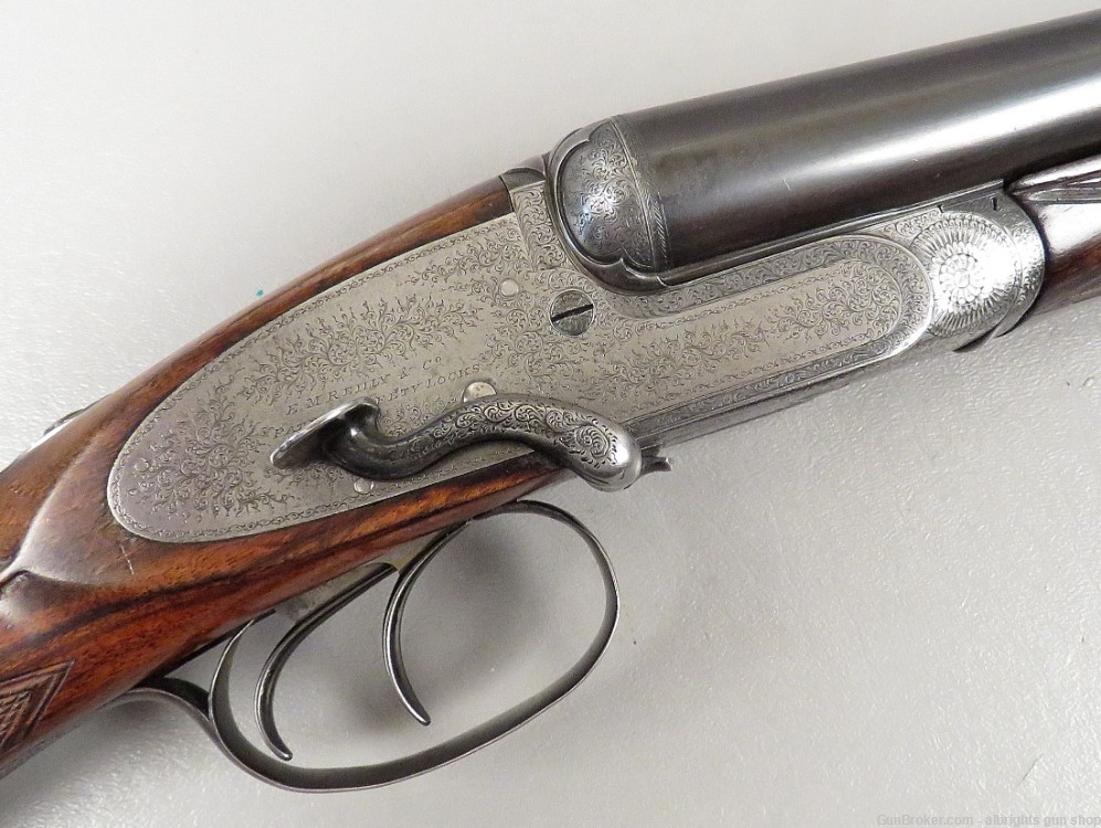 E M REILLY LONDON MATCHED PAIR Side By Side Shotgun 12 Gauge Cased NICE C&R-img-28