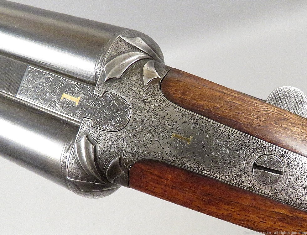 E M REILLY LONDON MATCHED PAIR Side By Side Shotgun 12 Gauge Cased NICE C&R-img-59