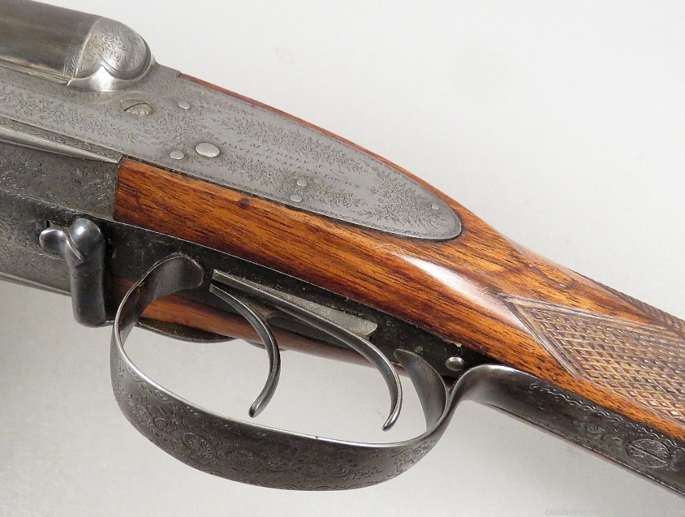 E M REILLY LONDON MATCHED PAIR Side By Side Shotgun 12 Gauge Cased NICE C&R-img-121