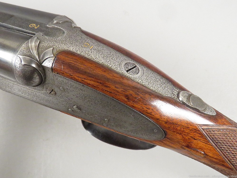 E M REILLY LONDON MATCHED PAIR Side By Side Shotgun 12 Gauge Cased NICE C&R-img-123