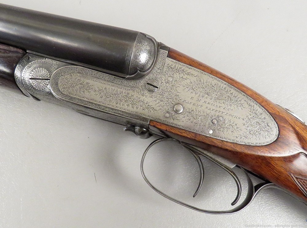 E M REILLY LONDON MATCHED PAIR Side By Side Shotgun 12 Gauge Cased NICE C&R-img-29