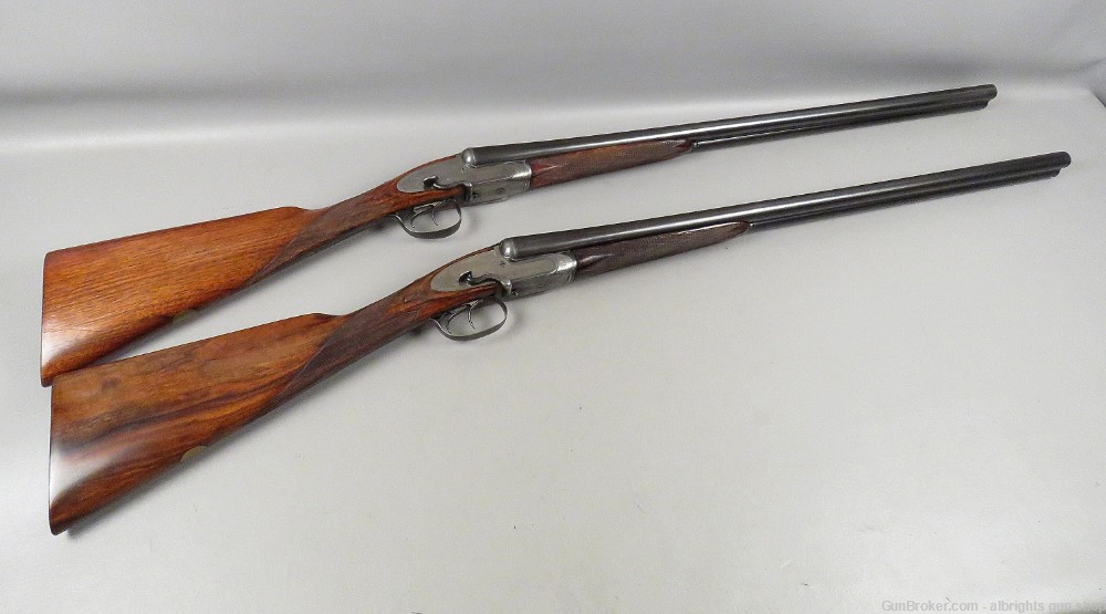 E M REILLY LONDON MATCHED PAIR Side By Side Shotgun 12 Gauge Cased NICE C&R-img-6