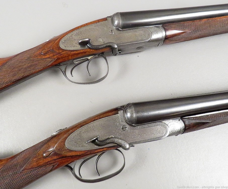 E M REILLY LONDON MATCHED PAIR Side By Side Shotgun 12 Gauge Cased NICE C&R-img-10