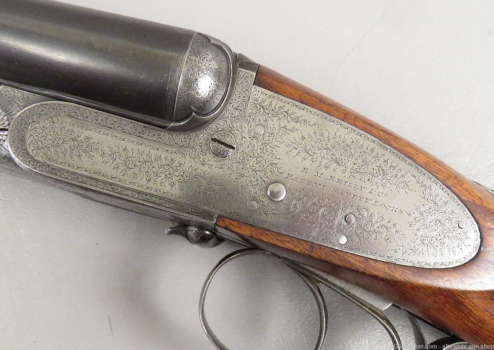 E M REILLY LONDON MATCHED PAIR Side By Side Shotgun 12 Gauge Cased NICE C&R-img-31