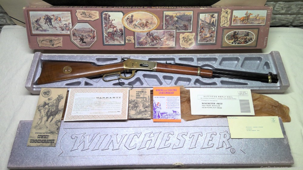 Winchester COWBOY Commemorative 94 30-30 win Carbine ( NOS 1970 ) Unfired) -img-0