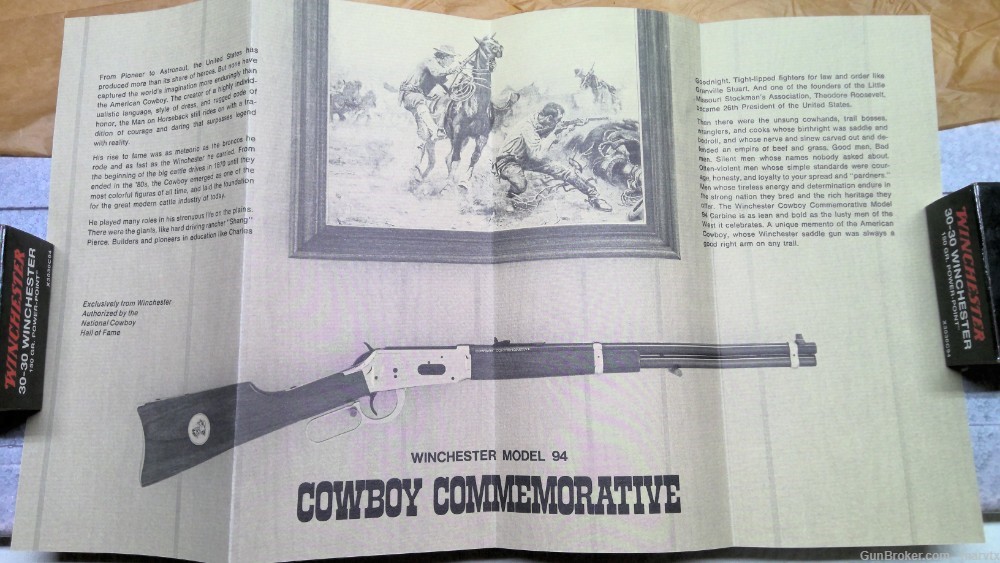 Winchester COWBOY Commemorative 94 30-30 win Carbine ( NOS 1970 ) Unfired) -img-48