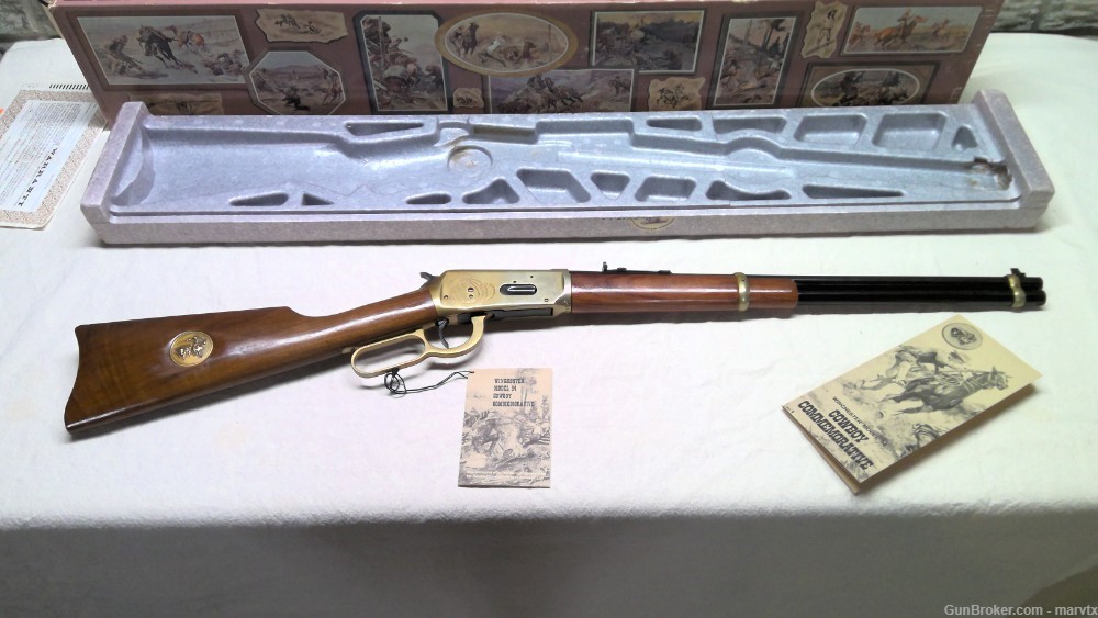 Winchester COWBOY Commemorative 94 30-30 win Carbine ( NOS 1970 ) Unfired) -img-1