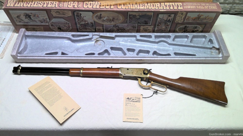 Winchester COWBOY Commemorative 94 30-30 win Carbine ( NOS 1970 ) Unfired) -img-2