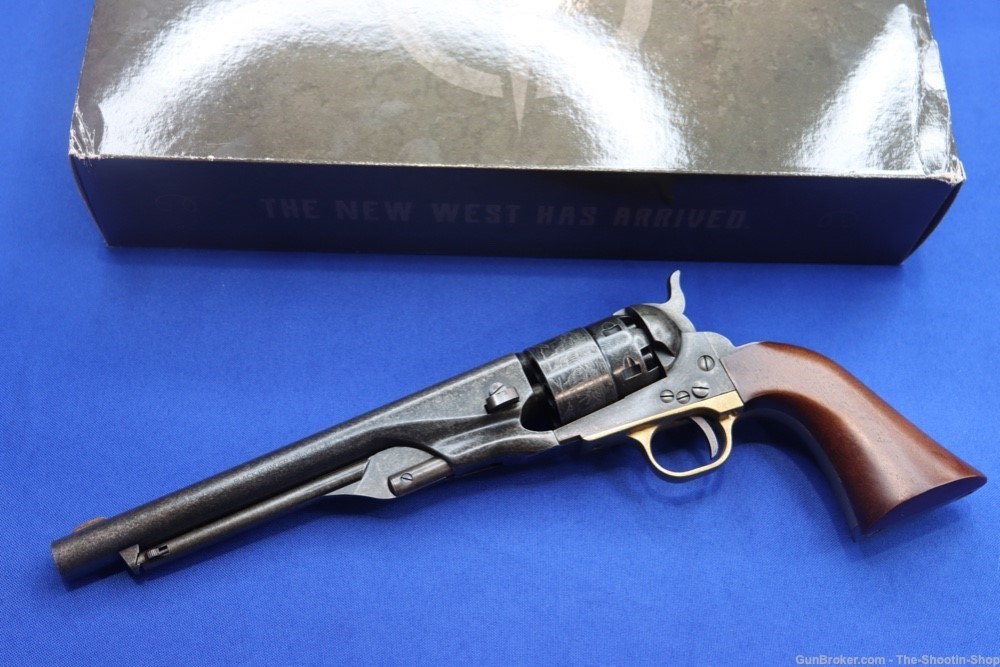 Colt Model 1860 Revolver 44 Cal ANTIQUE FINISH Pietta Italy Mfg Blackpowder-img-0