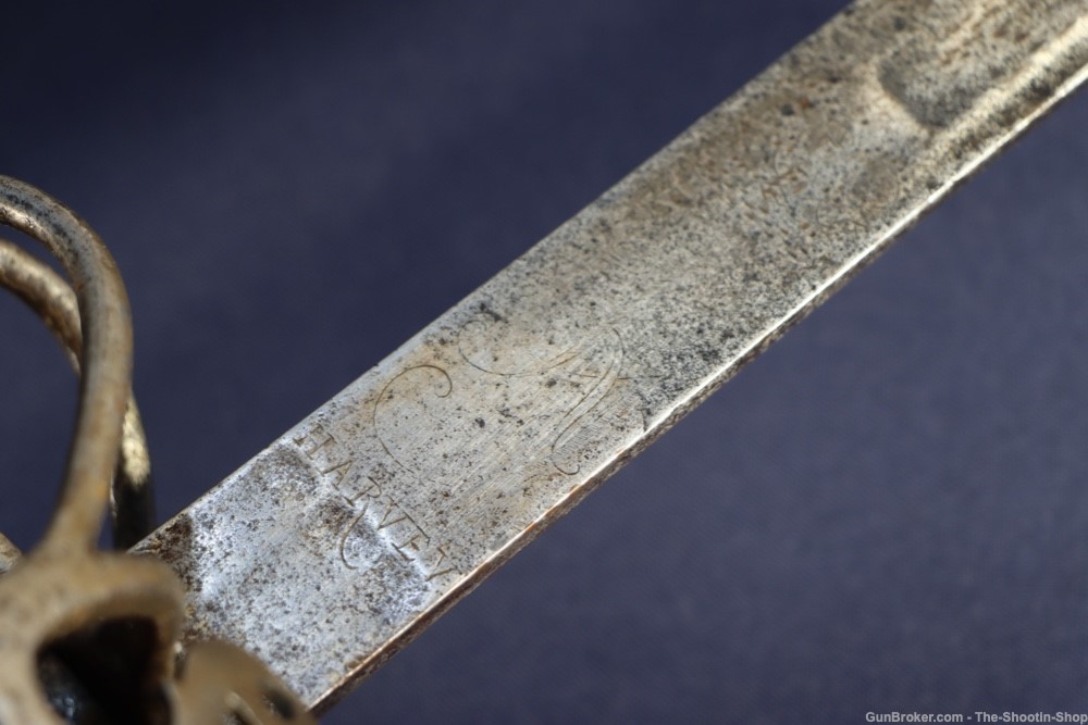 Samuel Harvey Circa 1740 British Basket Hilted Backsword 18th Century Sword-img-38