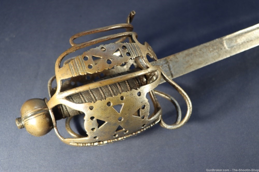 Samuel Harvey Circa 1740 British Basket Hilted Backsword 18th Century Sword-img-6
