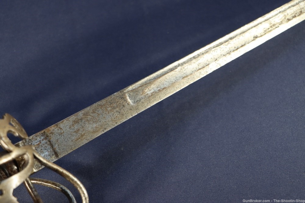 Samuel Harvey Circa 1740 British Basket Hilted Backsword 18th Century Sword-img-7