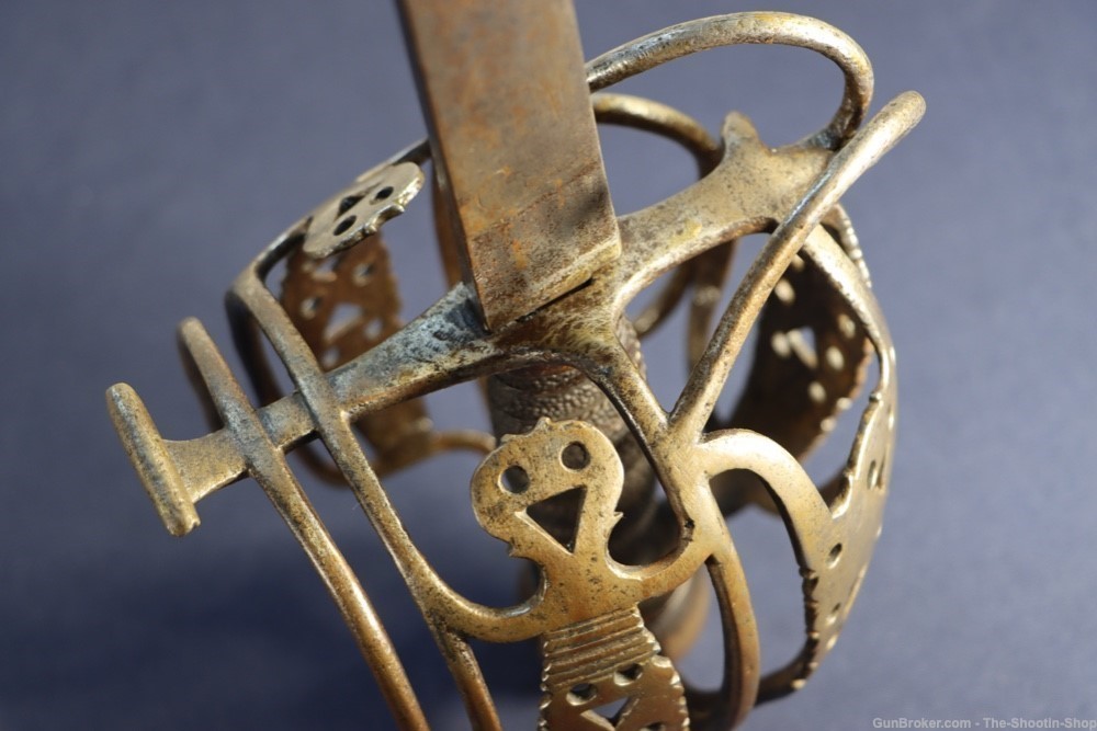 Samuel Harvey Circa 1740 British Basket Hilted Backsword 18th Century Sword-img-19