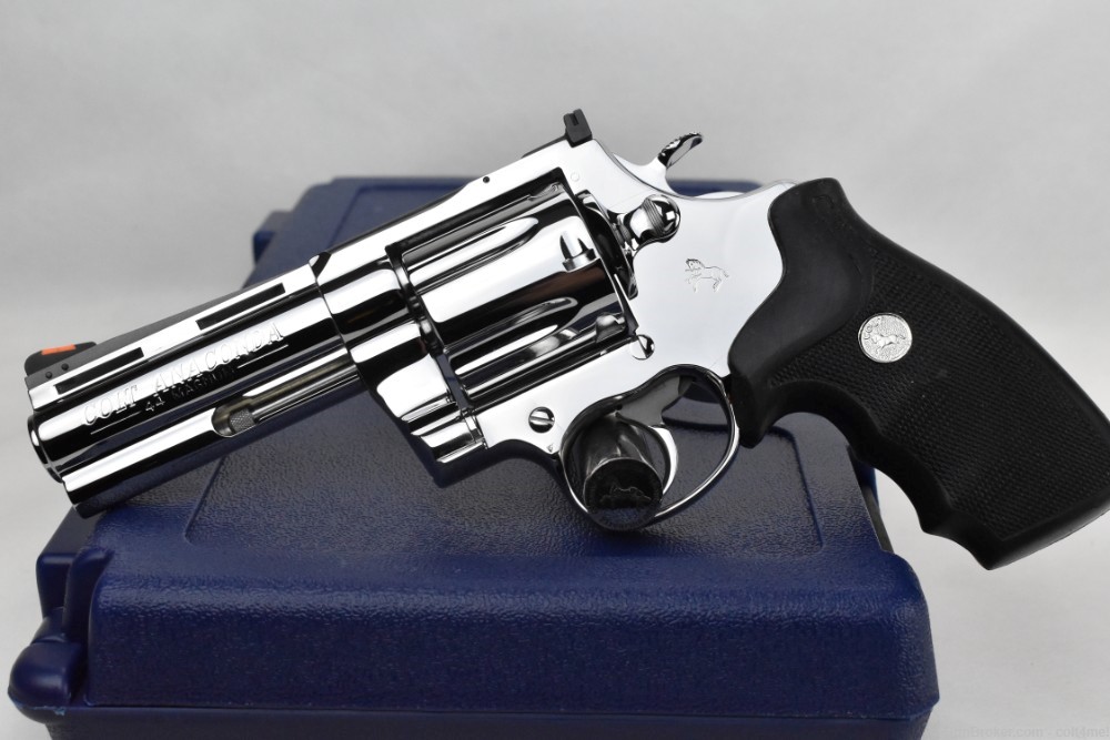 Original 1992 Colt ANACONDA .44 Mag 4" BRIGHT POLISHED - VERY NICE! MM3040-img-0