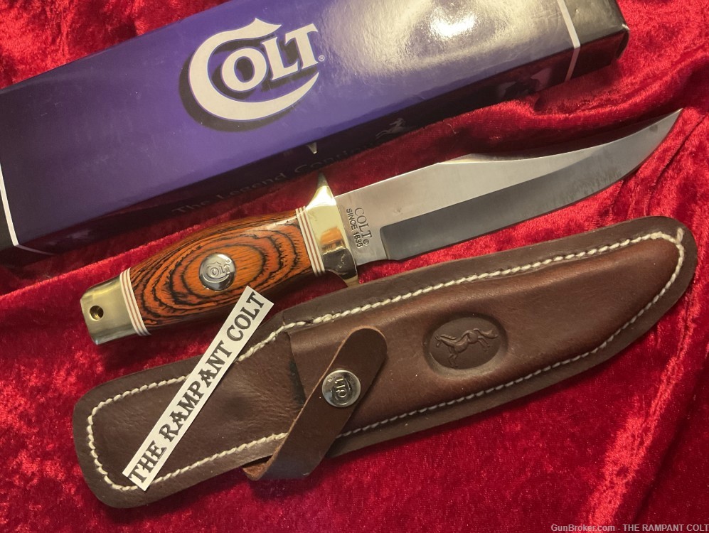 2016 Colt Collectors Association CT816 Knife, Sheath, Box New Condition-img-1