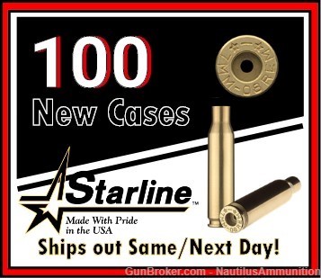 7mm-08 Rem Brass, Starline 7mm-08 Remington Brass-img-0