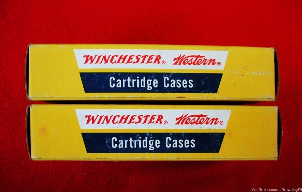2 Vintage Boxes Winchester .303 Savage Un-Fired Brass Cases 40 Cases-img-2
