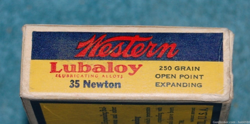 Vintage Full Box of Western Bulls Eye 35 Newton w/ 250 gr Open Point-img-1