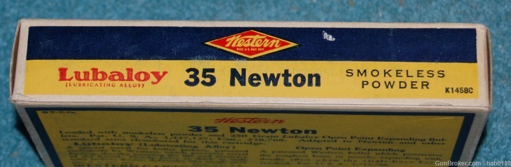 Vintage Full Box of Western Bulls Eye 35 Newton w/ 250 gr Open Point-img-2