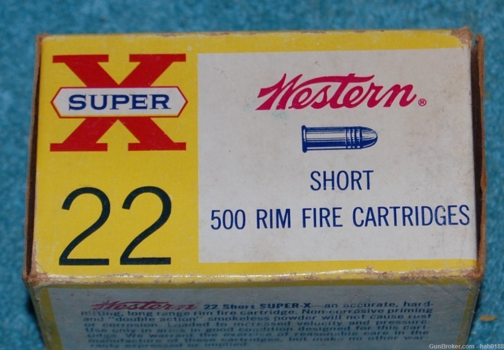 Vintage Full Box Brick of Western Super X 22 Short-img-6