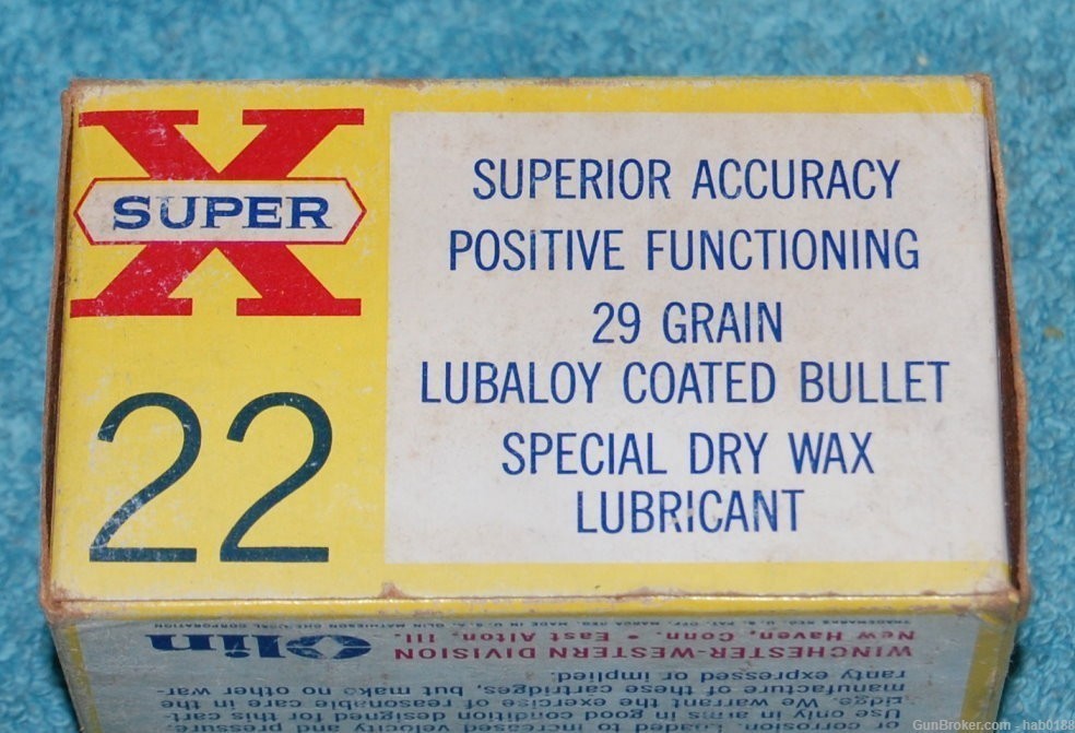 Vintage Full Box Brick of Western Super X 22 Short-img-3