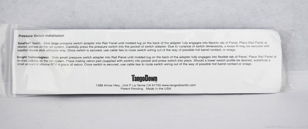 TangoDown Rail Grip 6-inch with Switch Pocket, Tango Down-img-1