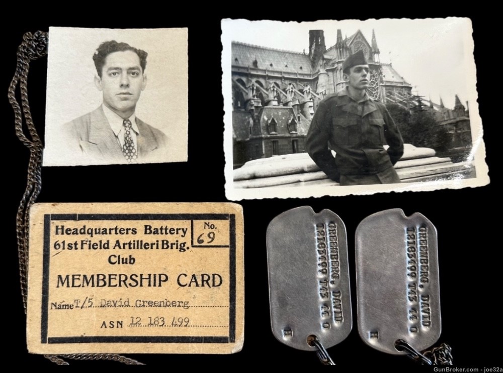 WW2 German SS Allgemeine Shoulder board badge medal US VET tag WWII uniform-img-8
