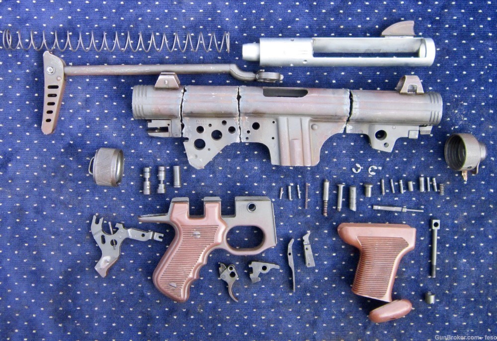 Beretta PM12 Iconic Italian smg parts kit w/Mag; very clean weldable cuts!-img-3