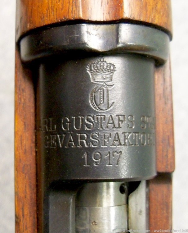 SWEDISH M96 MAUSER RIFLE NO THREADED  CARL GUSTAPS 1917 WWI good CONDITION-img-14