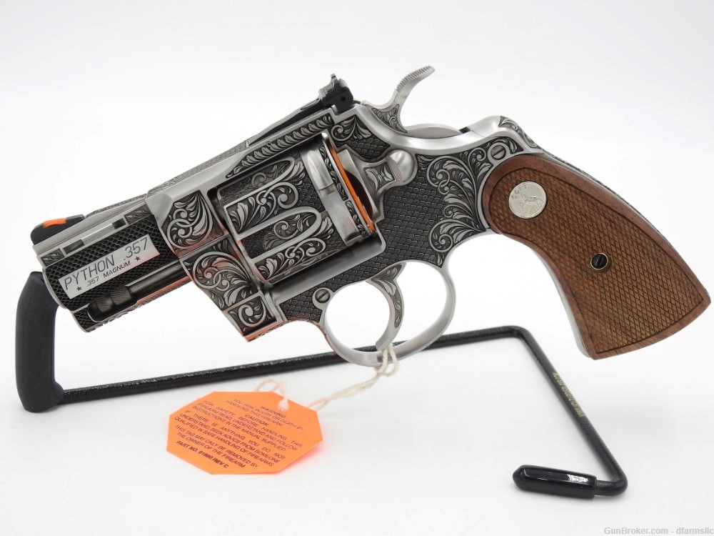 NEW RELEASE! Collectible Stunning Custom Engraved Colt Python 2.5" 357 MAG-img-3