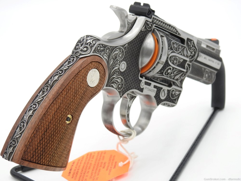 NEW RELEASE! Collectible Stunning Custom Engraved Colt Python 2.5" 357 MAG-img-12