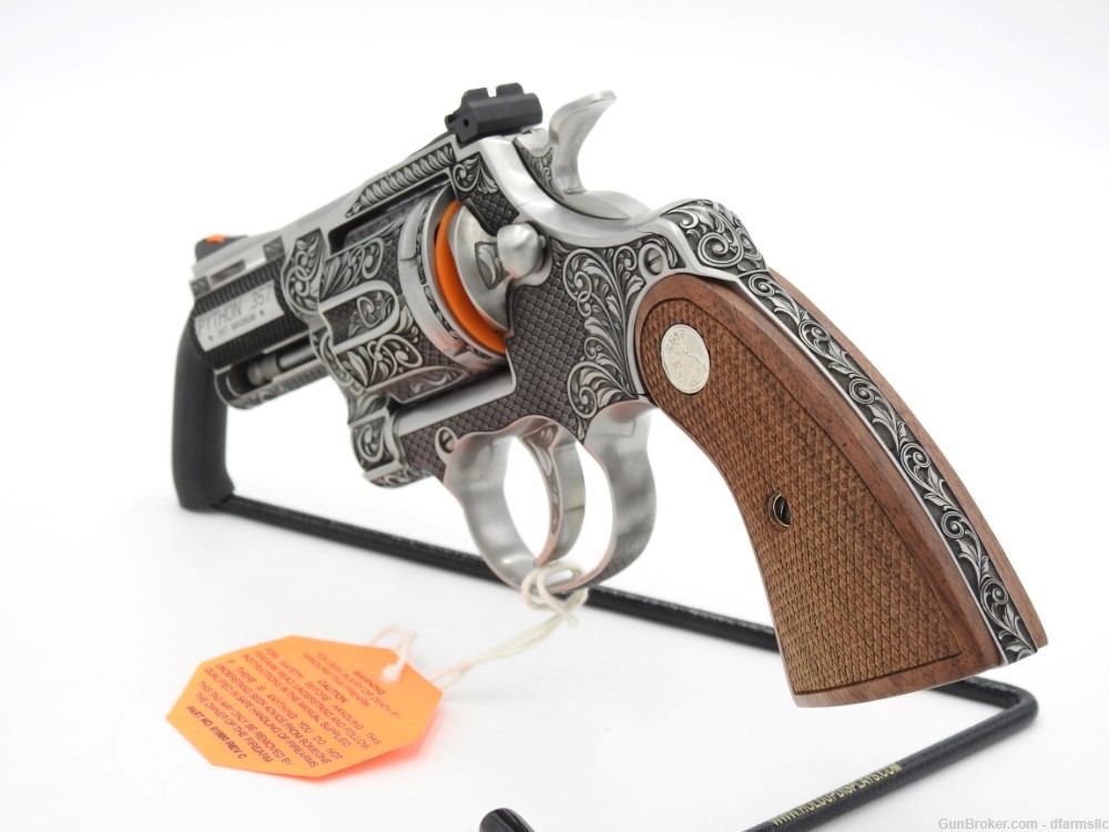 NEW RELEASE! Collectible Stunning Custom Engraved Colt Python 2.5" 357 MAG-img-9