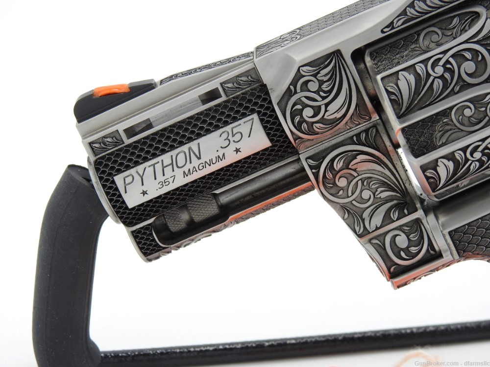 NEW RELEASE! Collectible Stunning Custom Engraved Colt Python 2.5" 357 MAG-img-4