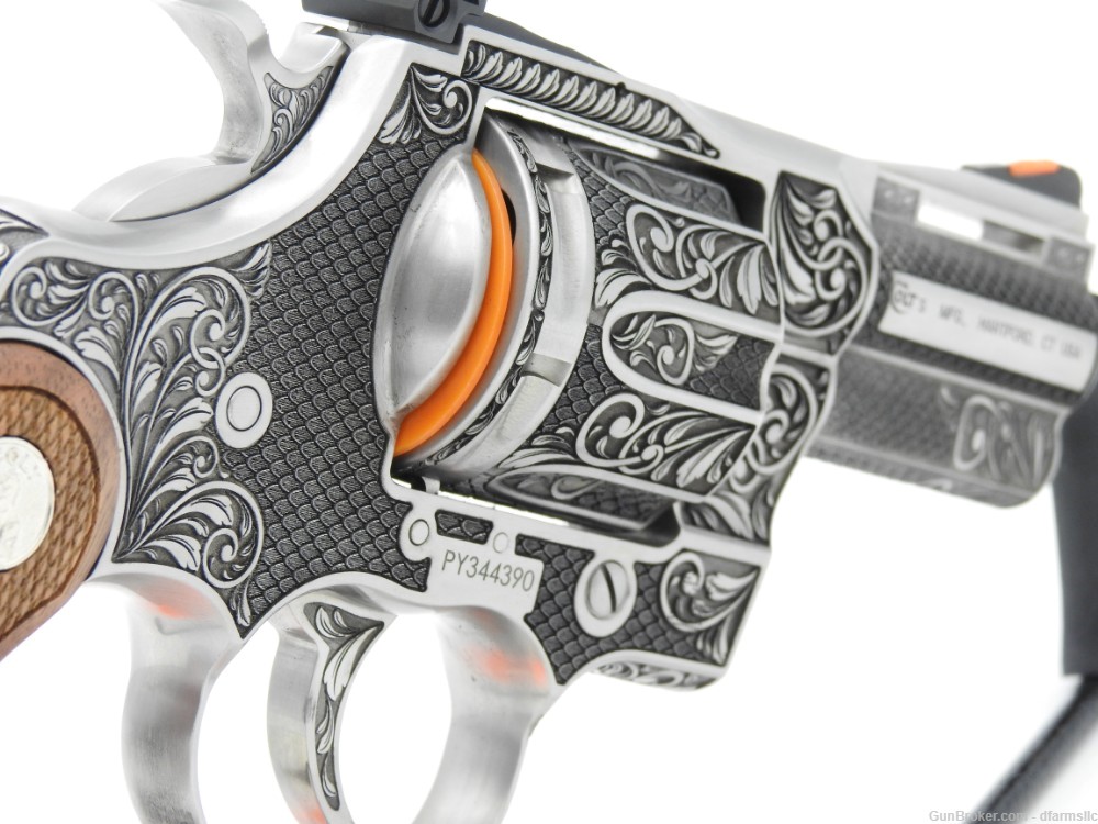 NEW RELEASE! Collectible Stunning Custom Engraved Colt Python 2.5" 357 MAG-img-13