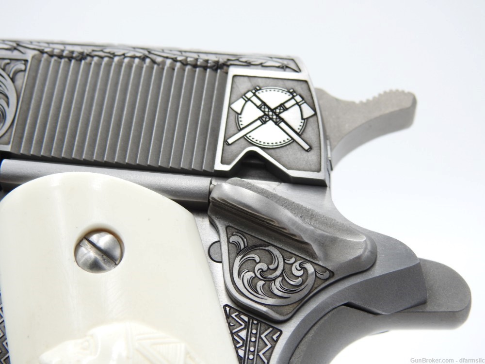 NEW RELEASE! Custom Engraved Tomahawk Colt 1911 70 Government Model 45 ACP-img-24