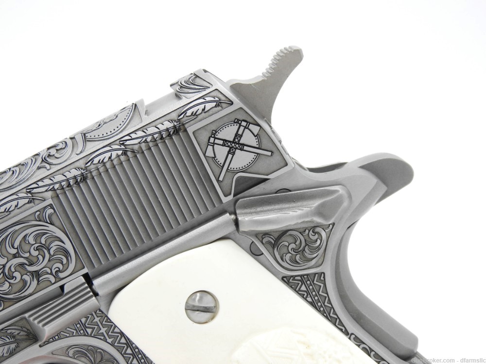NEW RELEASE! Custom Engraved Tomahawk Colt 1911 70 Government Model 45 ACP-img-7
