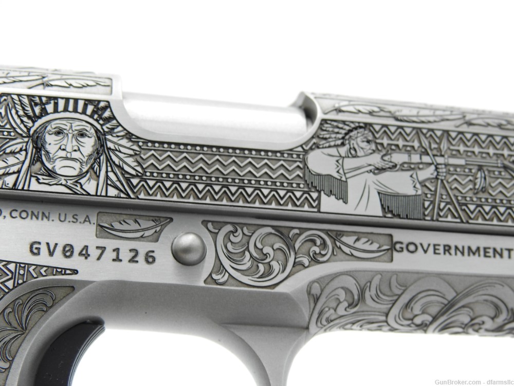 NEW RELEASE! Custom Engraved Tomahawk Colt 1911 70 Government Model 45 ACP-img-22