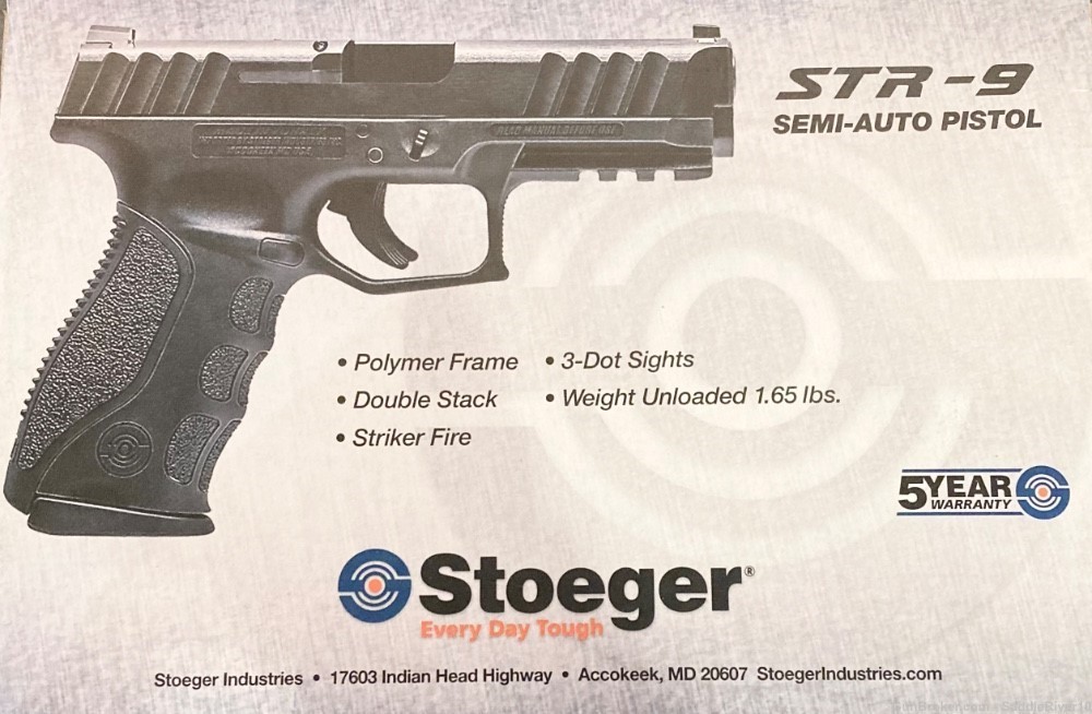Stoeger STR-9C Compact P-1 9mm 3.75” NEW-img-7