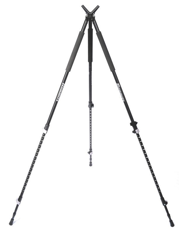 Lightweight Telescopic Hunting Shooting Stick Tripod w/ Flip Locks V Yoke-img-0