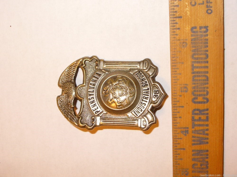 Pennsylvania Industrial School Badge 38 Guard Police Obsolete-img-1