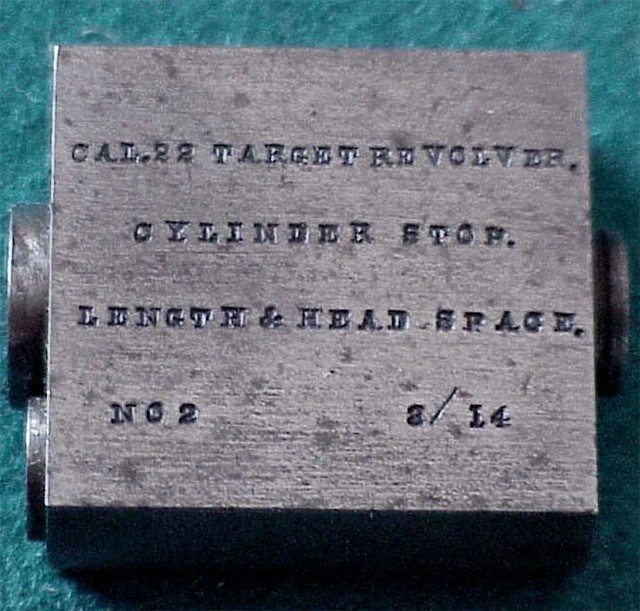 Colt 22 Target Revolver Cylinder Stop Length Gauge-img-0