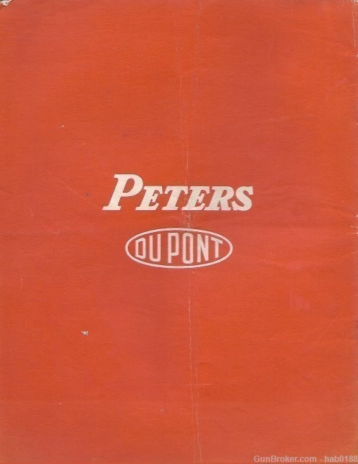 Rare 1949 Peters Dupont Sporting Ammunition Catalog / Flyer-img-1