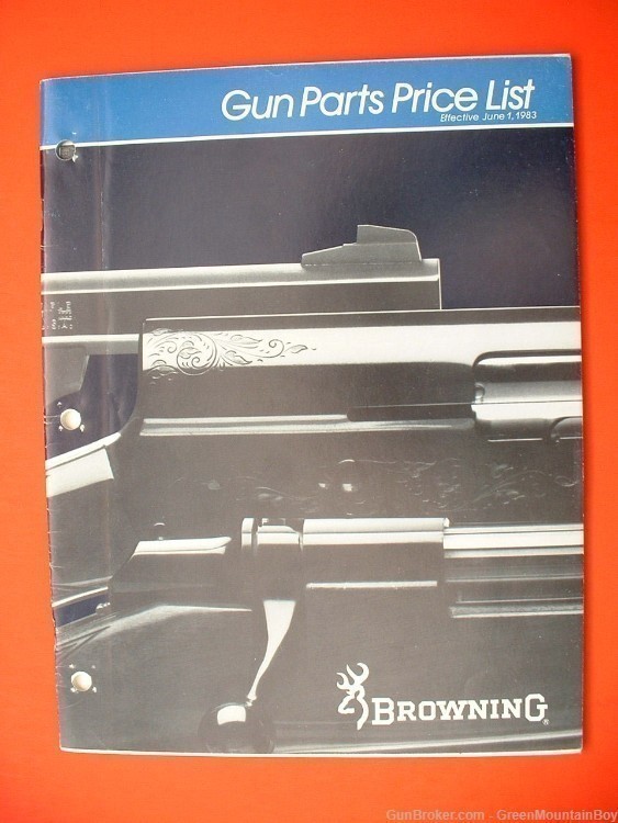 1983 OEM BROWNING Catalog, Price List, Gun Parts List - Scarce!-img-2