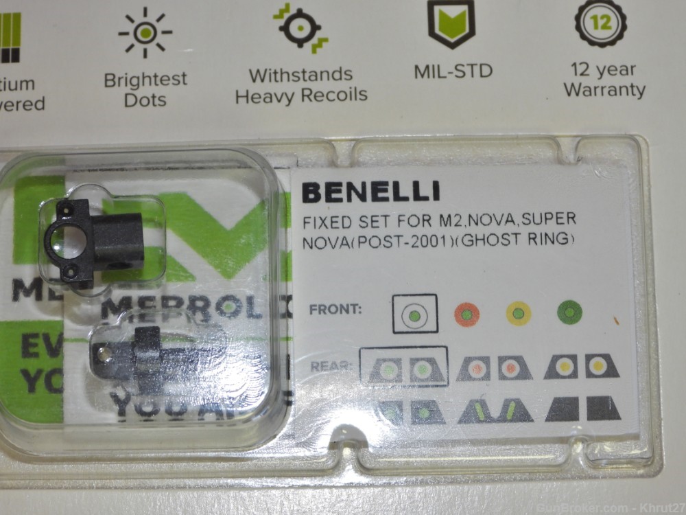 Meprolight Tru Dot Benelli M2/Super Nova Illuminated sight set Post-2001-img-1