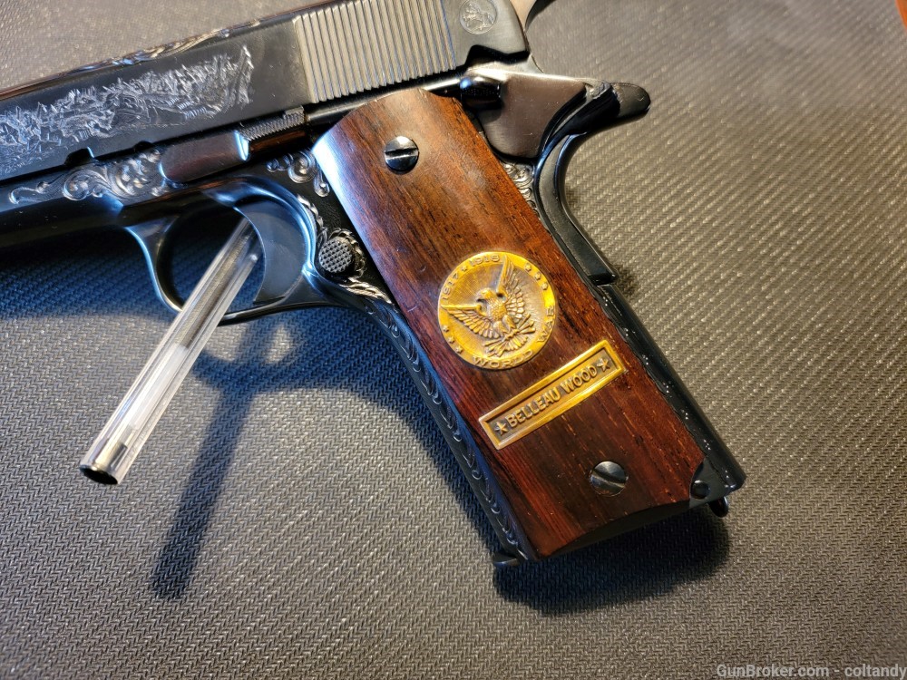 Colt 1968 WW1 Belleau Wood Deluxe Engraved  1911 1 of 75  Commemorative-img-4