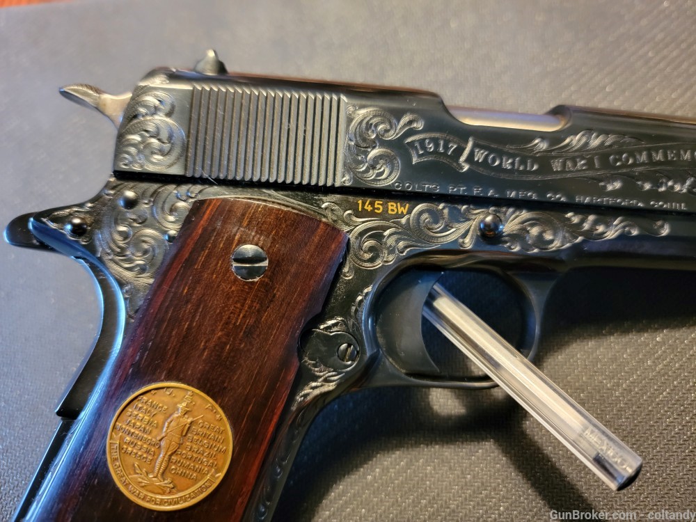 Colt 1968 WW1 Belleau Wood Deluxe Engraved  1911 1 of 75  Commemorative-img-2